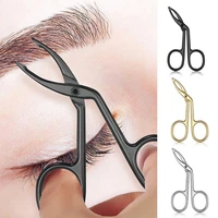 simple practical unisex eyebrows beauty tools antiskid scissors shaped make up eyebrow clip tweezer
