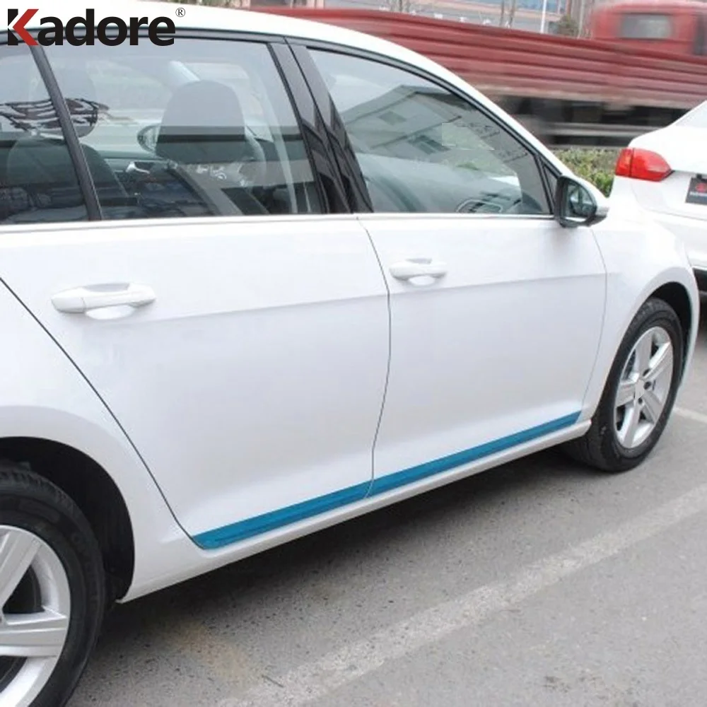 Молдинговая Крышка для боковой двери Volkswagen Golf 7 Mk7 GTI R 2013 2017 защитное покрытие