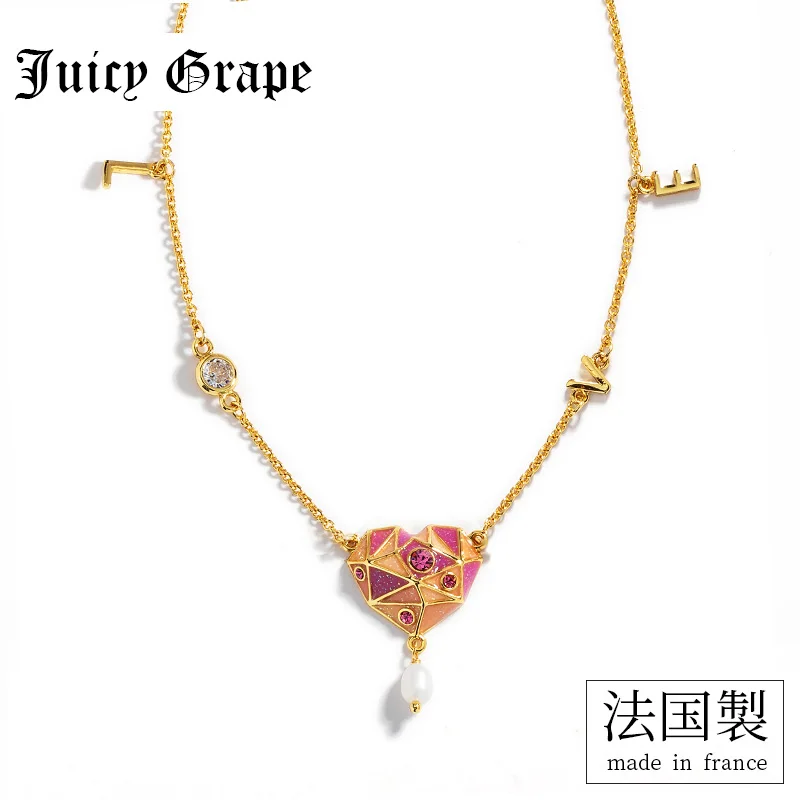 Сочное винодельное ожерелье женское любит ходить звезды любовь натуральный