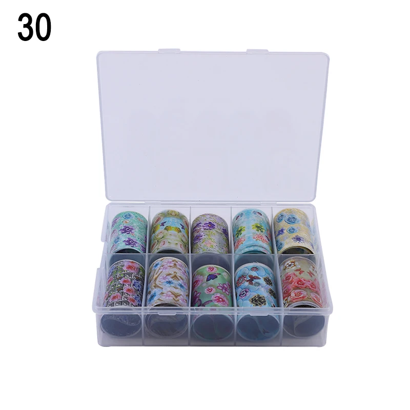 

WH Starry Nail Foils Holographic Stickers Nail Transfer Laser Rose Gold Champagne Decal Wrap Slider Tape Nail Decoration Tool