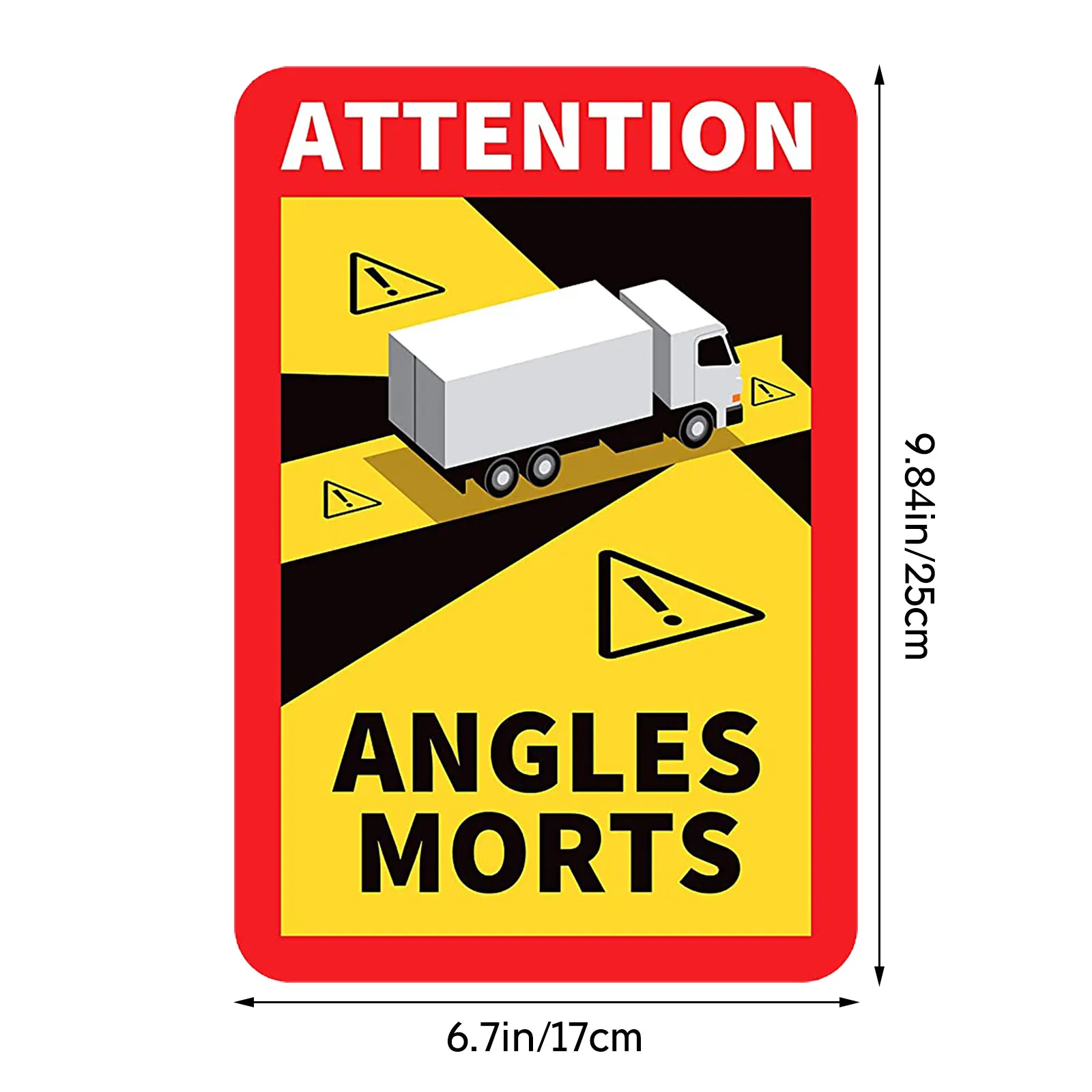 Автомобильная наклейка мертвые углы на тяжелых автомобилях автобусы