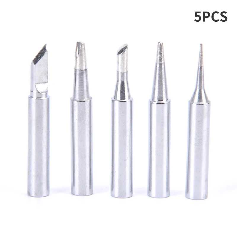 

5Pcs I+B+K+2.4D+3C soldering iron pure copper 900M soldering iron head set inside hot bare copper electric soldering iron tip