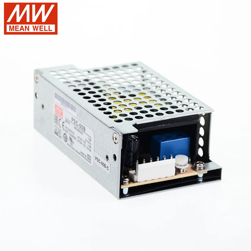 MEAN WELL PSC 60B C 60W импульсный источник питания 27 6 V DC 1.4A 0.75A закрытый тип с зарядным