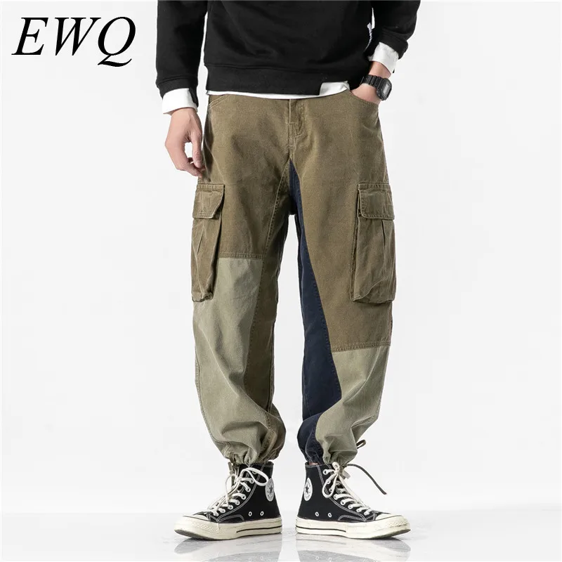 EWQ/мужская одежда 2020 осенние модные новые повседневные брюки мужские хитовые