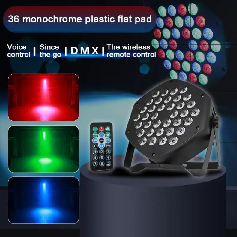 20 Вт Одноцветный 36xled Par Светильник с голосовым управлением/самоходный/DMX/Master