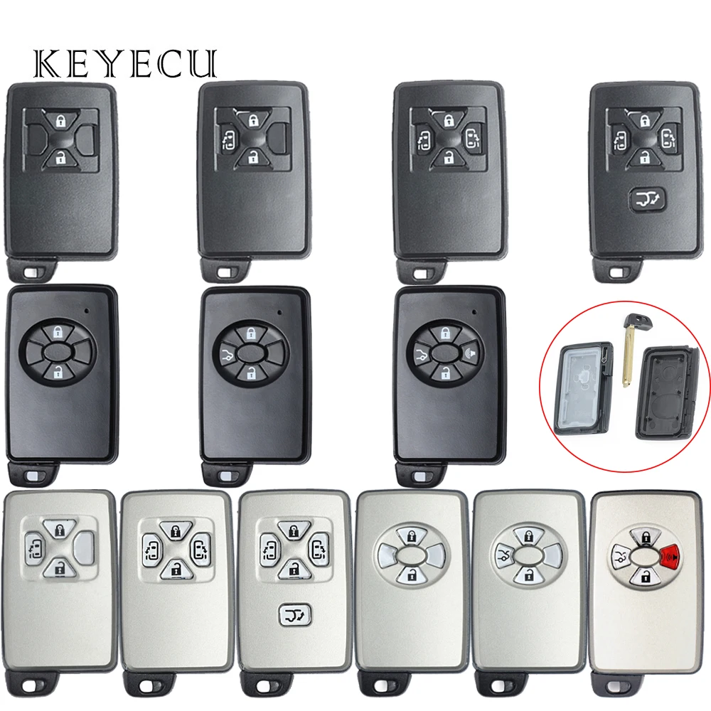 Запасная смарт карта Keyecu для Toyota чехол автомобильного ключа с дистанционным