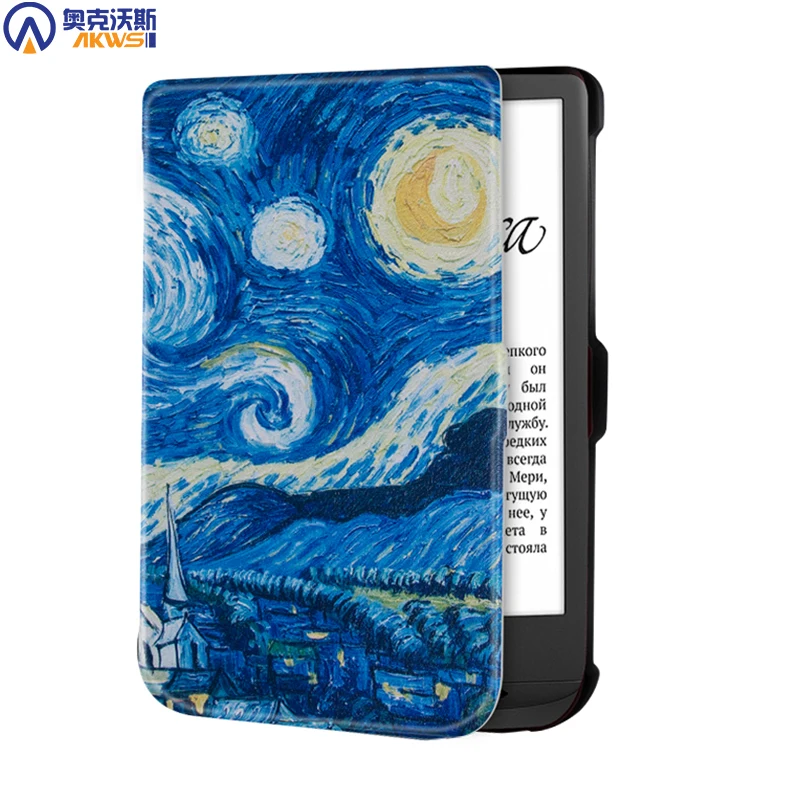 For Pocketbook Touch Lux 5 4 Case for Pocketbook 606 628 633 627 616 632 Color for Touch HD 3  Auto Sleep Capa Slim Funda