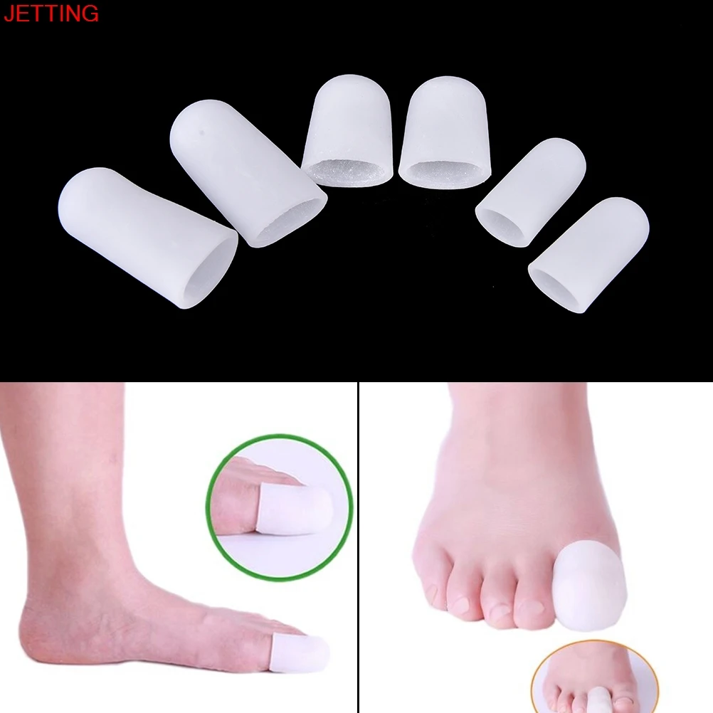 

1Pair White Foot Corns Blisters Remover Gel Tube Bandage Finger & Toe Protectors Foot Guard