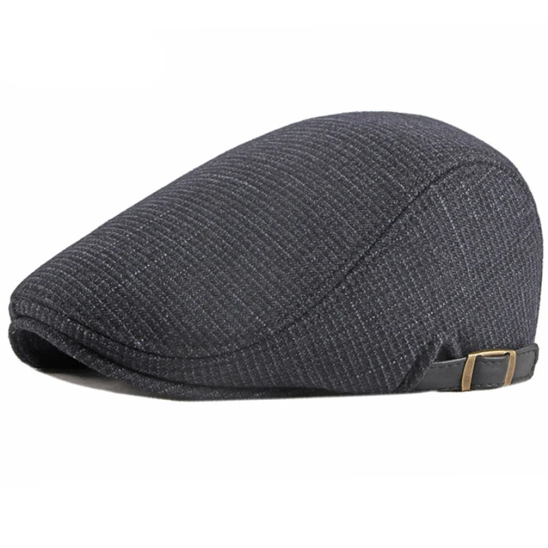 HT3441 Men Berets Autumn Winter Cap Hat Male Adjustable Ivy Newsboy Flat Cap Men Vintage Wool Beret Hat Men Gastby Beret Cap