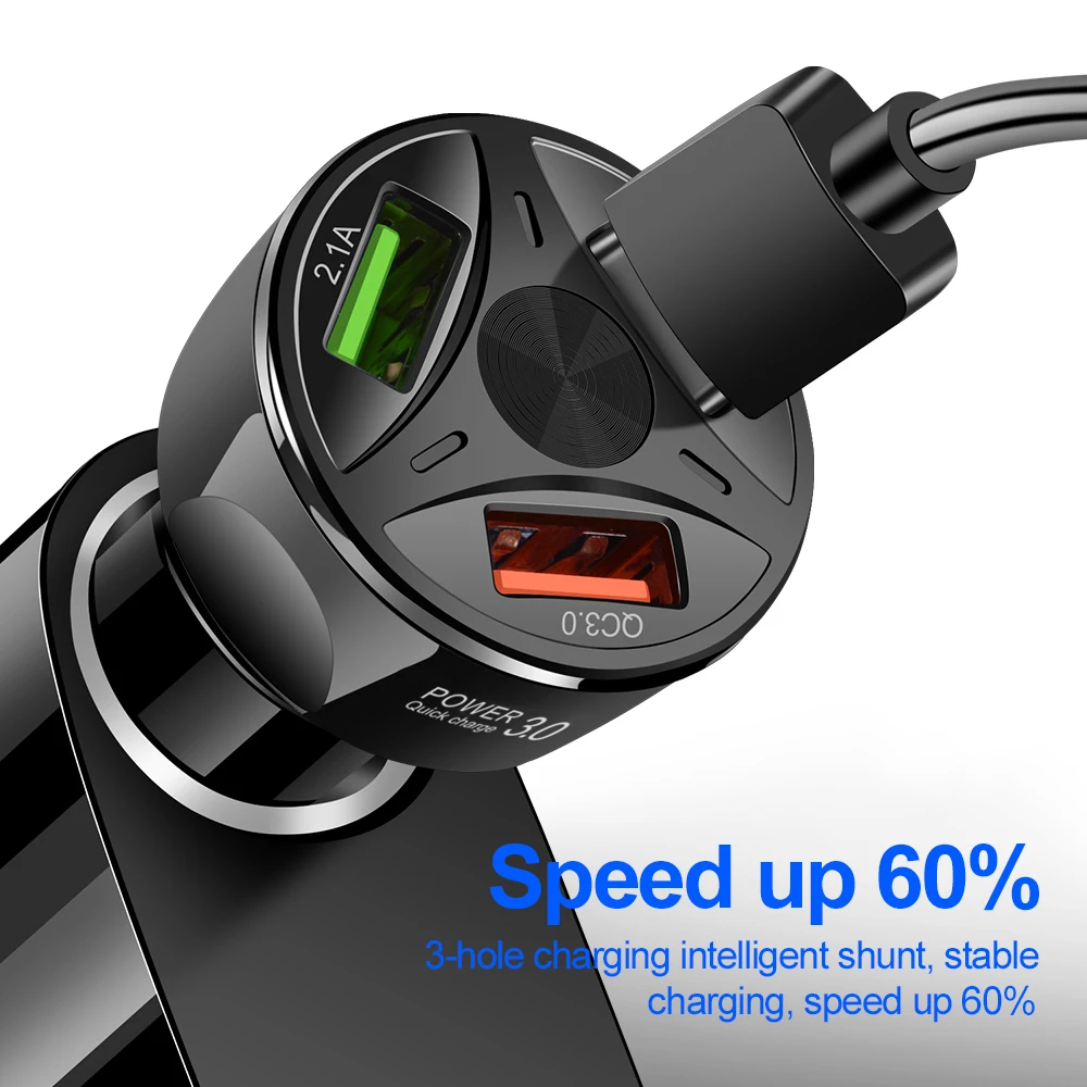 Автомобильное зарядное устройство Suhach Quick Charge 3 0 2 USB для Samsung Xiaomi 9 Redmi Note 7 Huawei P30 Pro