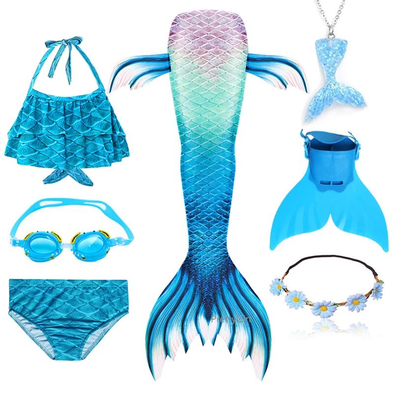 Женский костюм русалки для девочек купальный косплевечерние вечеринки в честь
