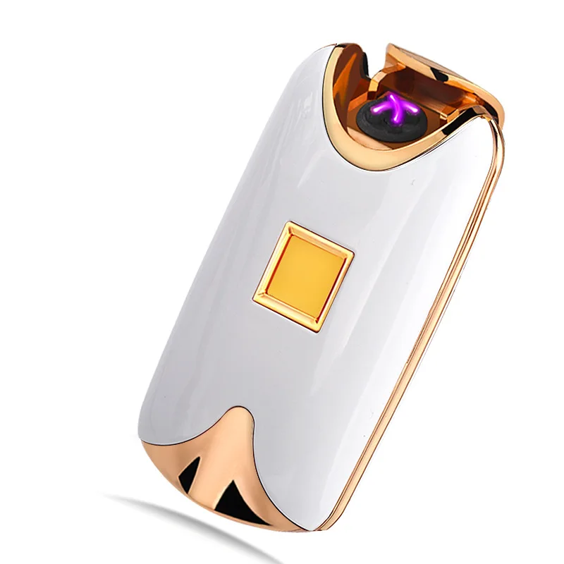 2019 Новая сенсорная перезаряжаемая USB Зажигалка с двойной дугой импульсная