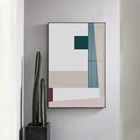 Геометрические холщовые постеры Morandi, Современная Минималистичная Абстрактная живопись, печать на стене, Декор, картины для гостиной, скандинавский Декор для дома