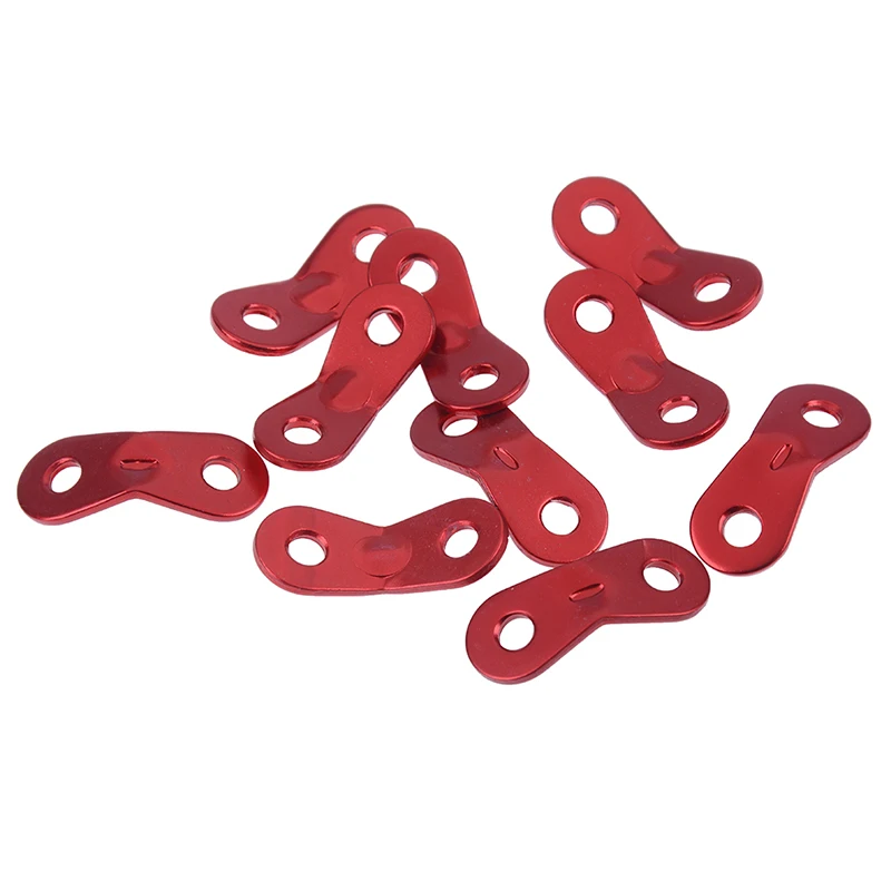 10 шт./лот наружные натяжители шнура из алюминиевого сплава для кемпинга веревок