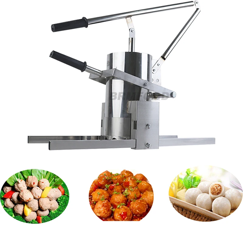 Нержавеющая сталь ручной фрикадельки машина для жарки мяса мяч делая машину