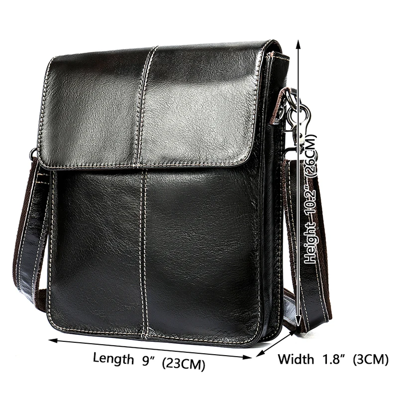 Westal Простой Натуральная кожа Мужская сумка человек мужчины малого бизнеса сумки