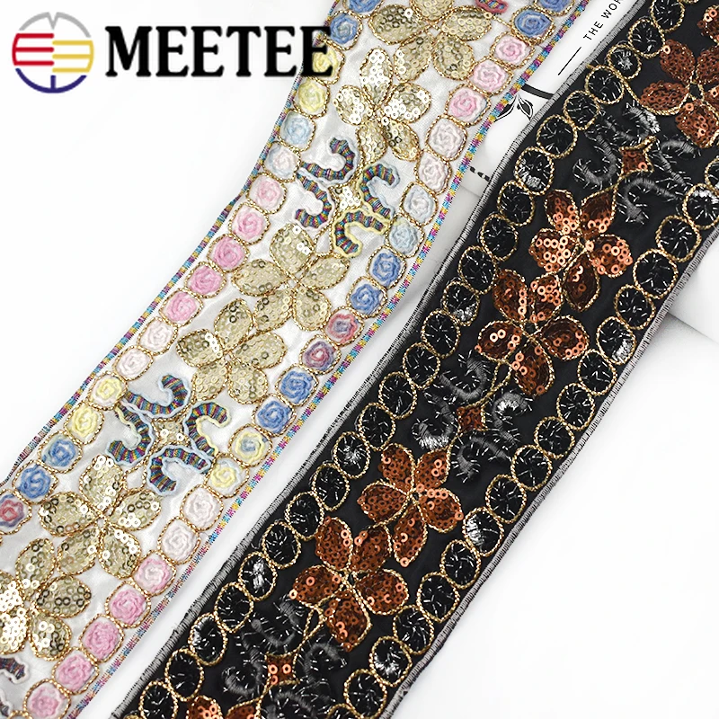 3 м 7 см Золотые Нитки блестки кружевная отделка ткань Чонсам костюм декоративные