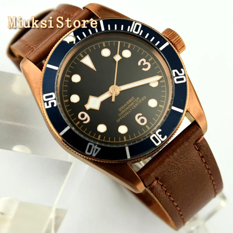 Часы мужские водонепроницаемые с сапфировым стеклом 41 мм | Наручные часы