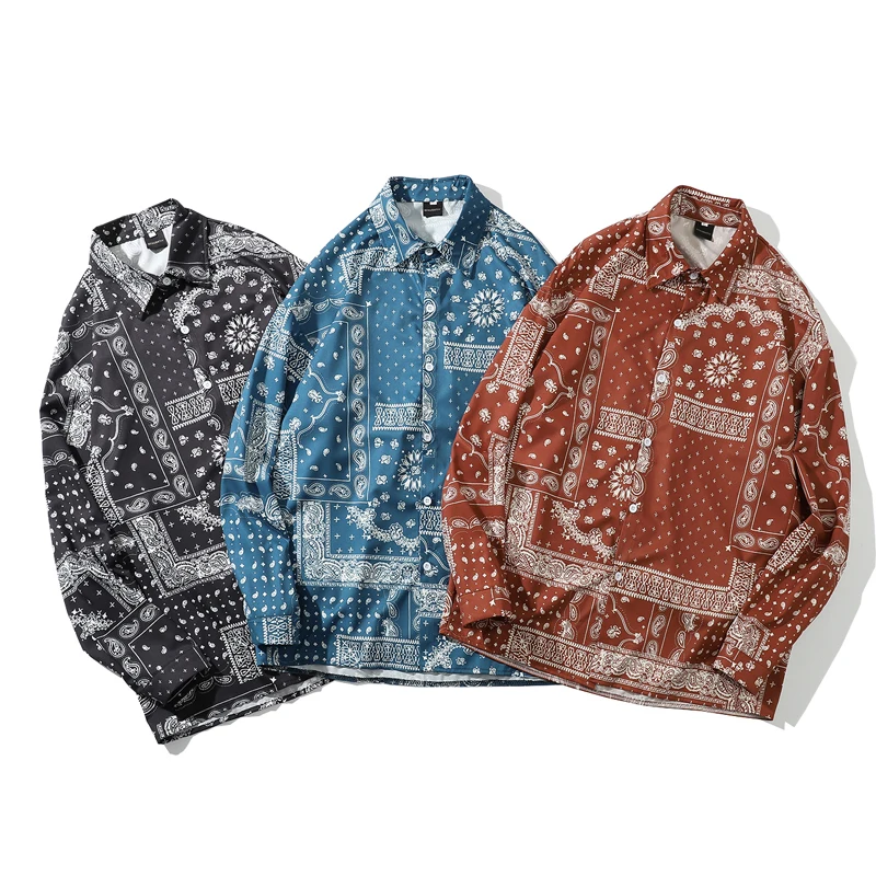 Мужская Летняя Пляжная рубашка с коротким рукавом и отложным воротником | одежда