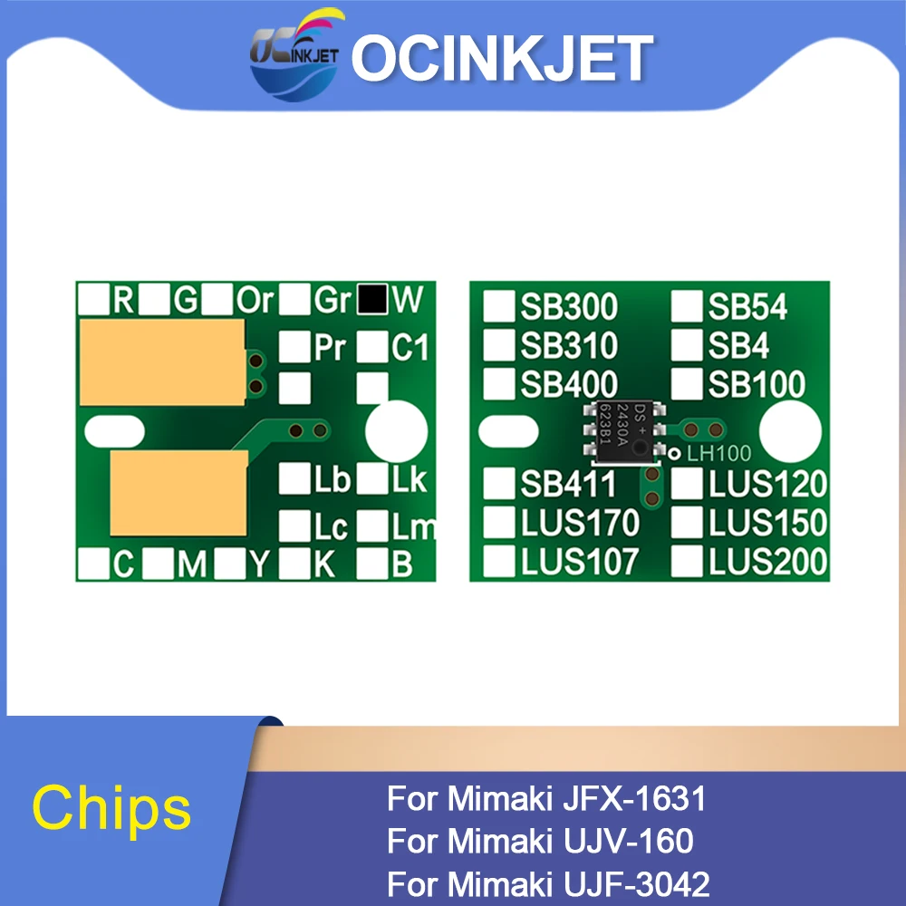 

OCINKJET For Mimaki LF-140 LF140 Ink Cartridge Chip Permanent Chips For Mimaki JFX-1631 For Mimaki UJV-160 For Mimaki UJF-3042