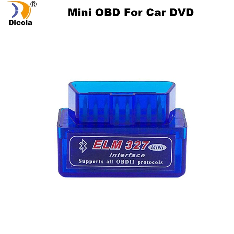 ELM327 Mini ELM 327 V2.1 OBD2 Bluetooth интерфейс Авто сканер адаптеры для бортовой диагностики, версия II инструмент работает на Android Windows Symbian