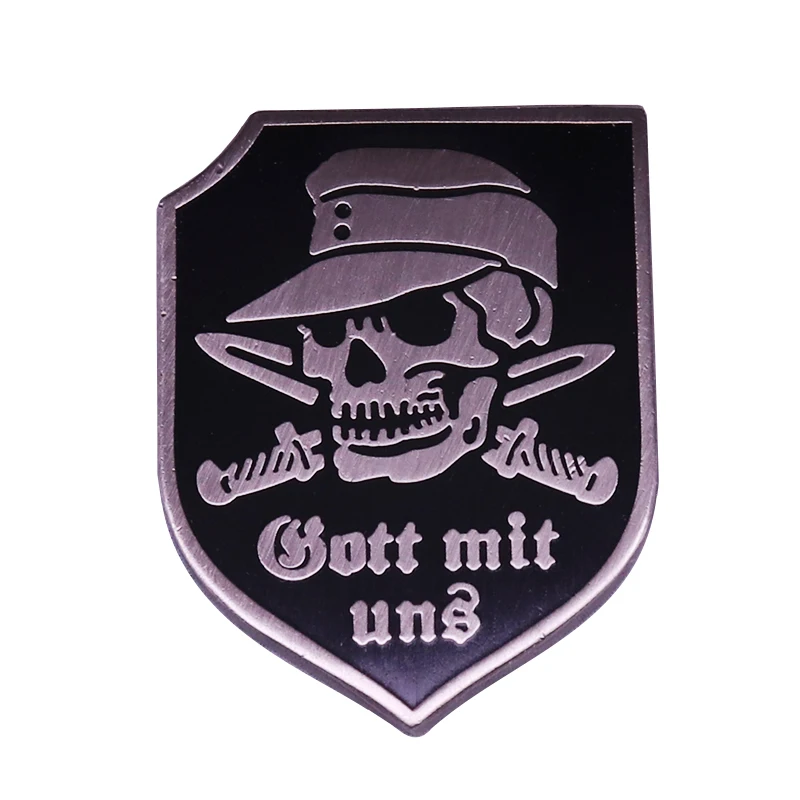 God with us брошь череп времен Второй мировой войны немецкий аксессуар