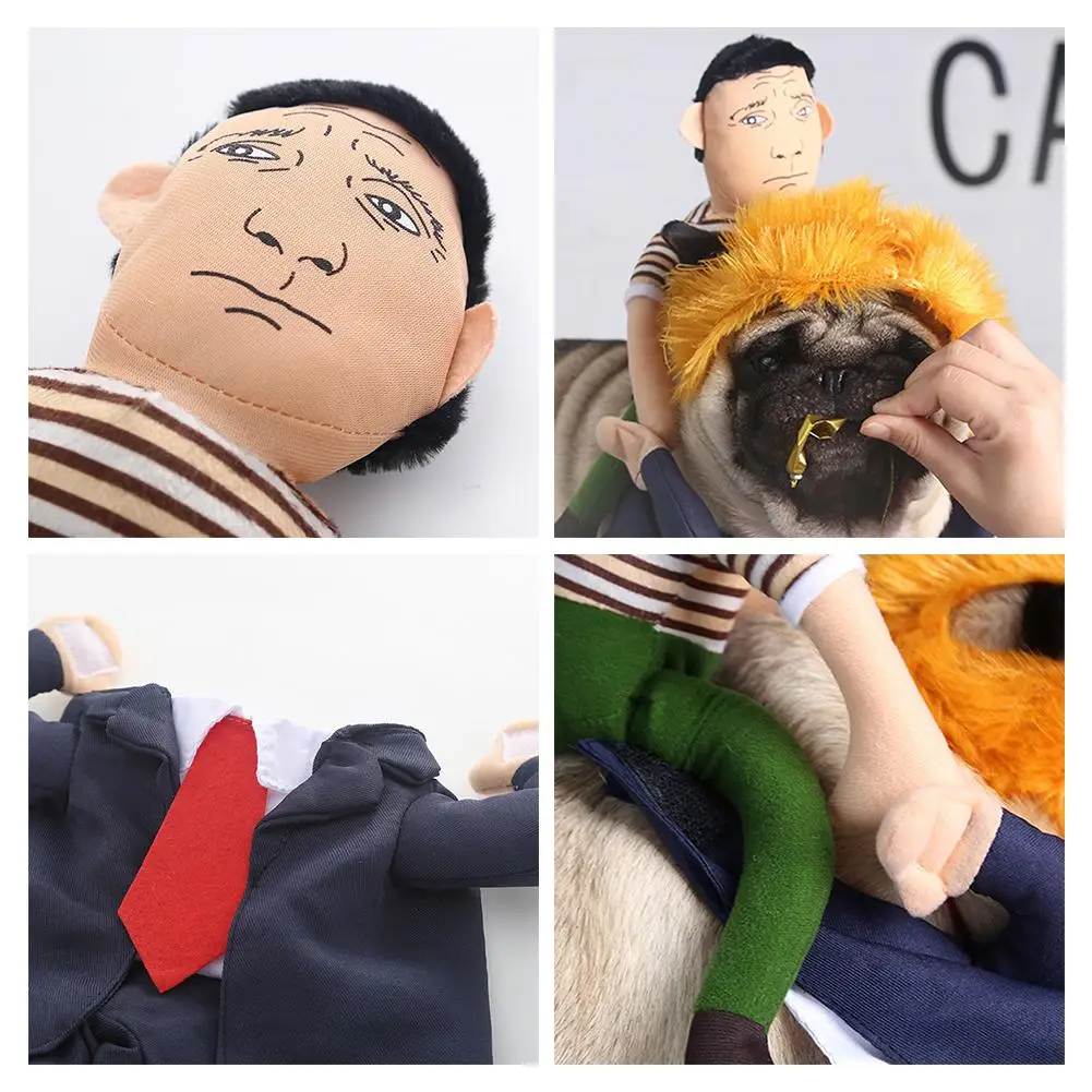 Костюм для домашних животных одежда собак на Хэллоуин Забавный президент