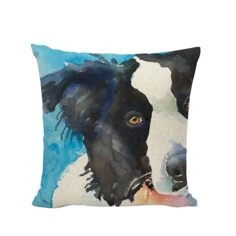 Масляная живопись собака наволочка золотистый ретривер 45*45 см Французский