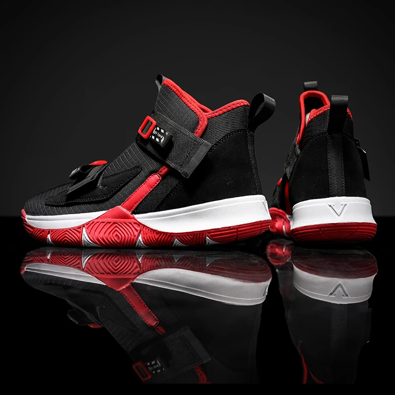 Дизайнерские мужские кроссовки с высоким берцем Баскетбольная обувь Мужская