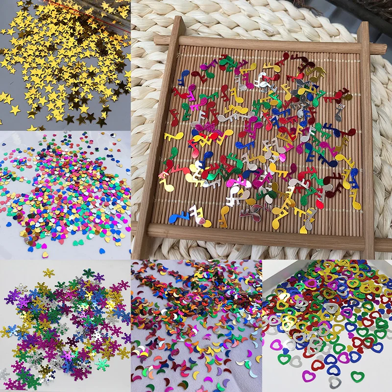 15g Glitter Star Confetti Colorful Metallic Foil Sequin Throwing Wedding Party Baby Shower Christmas Decoration Supplies | Дом и сад