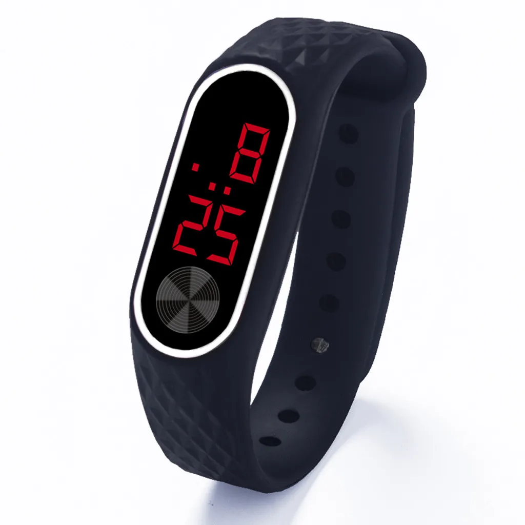 Спортивные цифровые часы Relogio стильные унисекс Reloj светодиодный силикагель