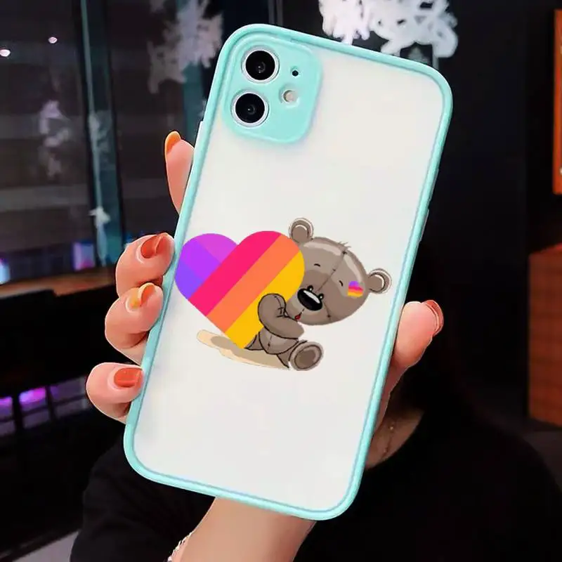

likee cute cat cartoon animal Phone Cases matte transparent For iphone 7 8 11 12 plus mini x xs xr pro max cover
