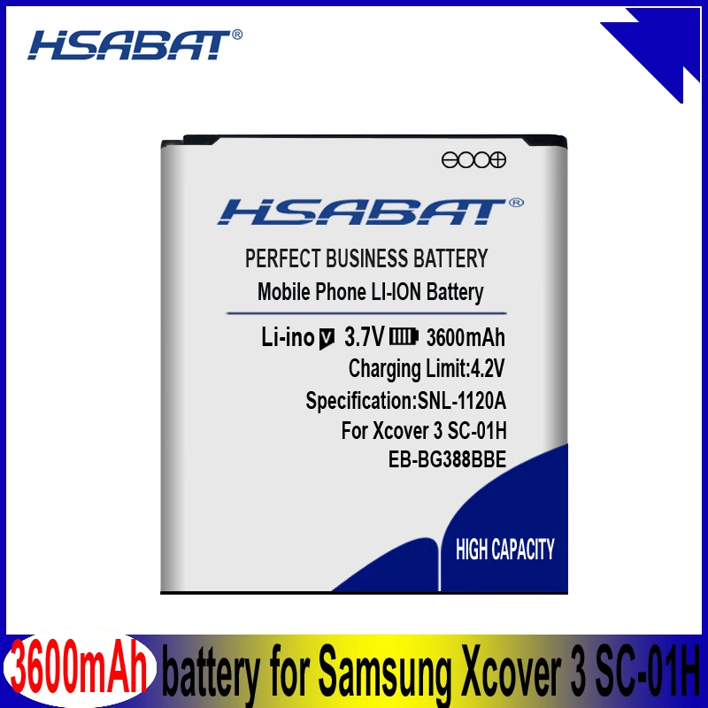 HSABAT 3300 мАч EB BG388BBE батарея для Samsung Galaxy Xcover 3 SC 01H G388 G388F G389F G388D N533|Аккумуляторы