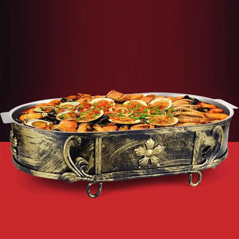 Гриль для барбекю на открытом воздухе уголь из углеродного угля гриль рыбы