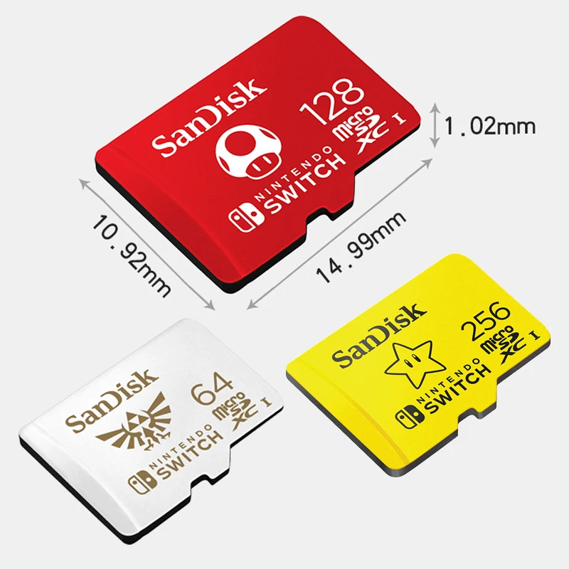 TF карта SanDisk Nintendo Switch 64 гб 128 MicroSDXC класс 10 U3 U1 SDXC UHS I 256 карты памяти|Карты памяти| |