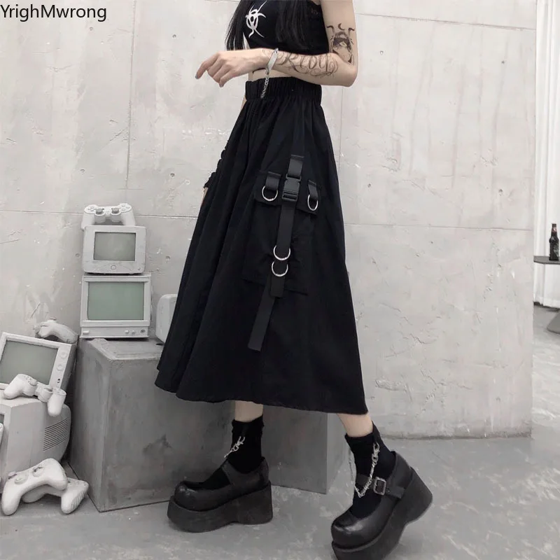 Свободная широкая трапециевидная боковая лента с высокой талией однотонная