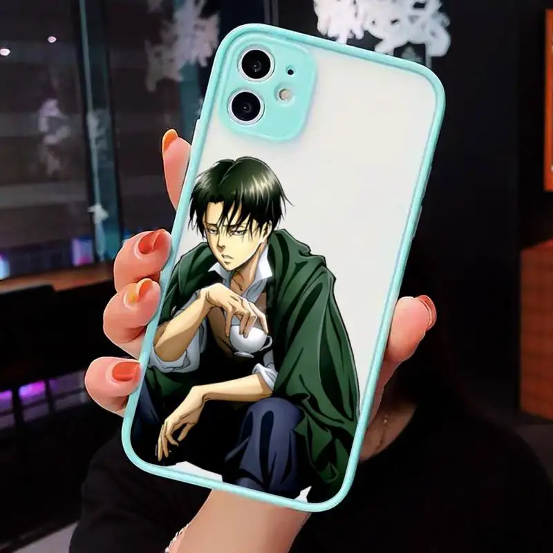

Anime Japanese attack on Titan Phone Cases matte transparent For iphone 7 8 11 12 plus mini x xs xr pro max cover
