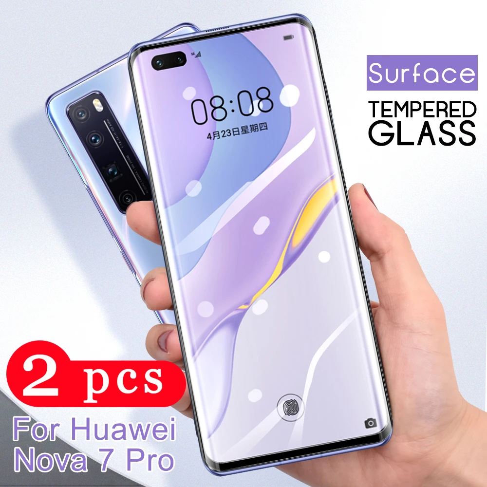 2 шт. для huawei nova 7i 7 6 se 5 5i pro 5t 5Z 4 4e защитная пленка из закаленного стекла Защитная