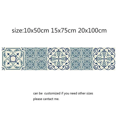 Самоклеящаяся марокканская плитка настенная наклейка из ПВХ маслостойкая
