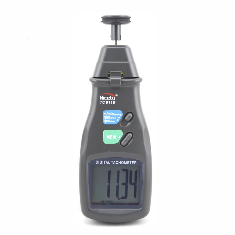 Nicety TC811B цифровой Бесконтактный двойной модели тахометр rpm метр с памятью для макс/мин/последнее значение Null