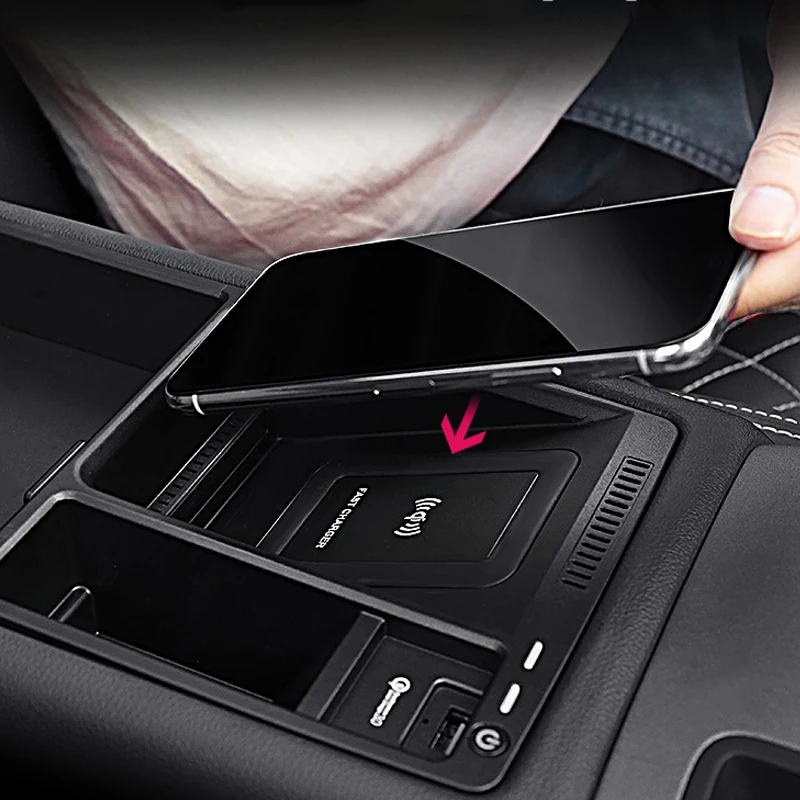 suitable for audi a4l a5 s5 s4 2017 2020 mobile phone wireless charging board a4l a5 b9 fast wireless charging car accessories free global shipping