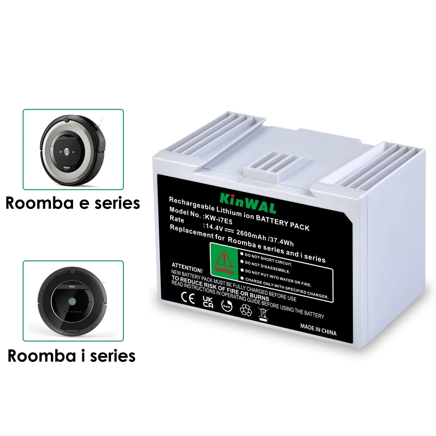 37.4Wh i7E5 Перезаряжаемые Батарея для iRobot Roomba серий e и я серии i7 + e5 7150 7550 e5150 e5152 ABL