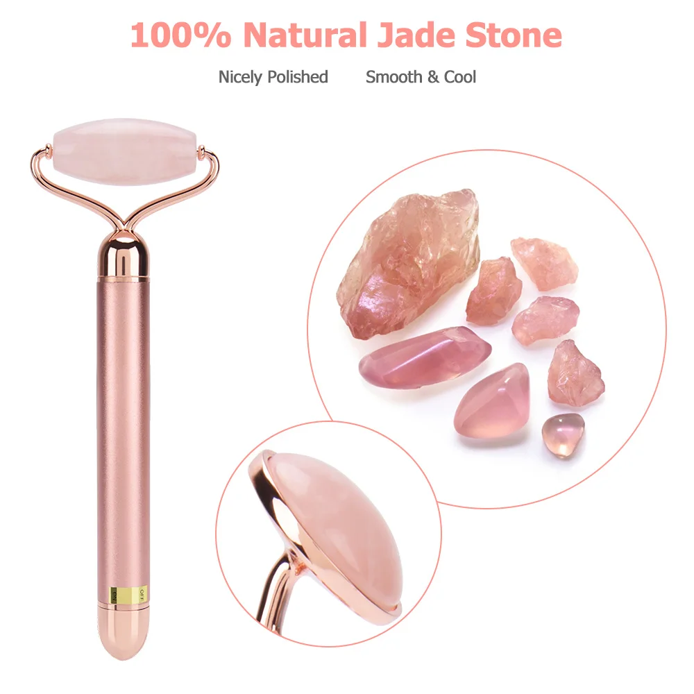 Vibrable Massage натуральный нефрит Beauty Thin Face Apparatu Электрический нефритовый массажер