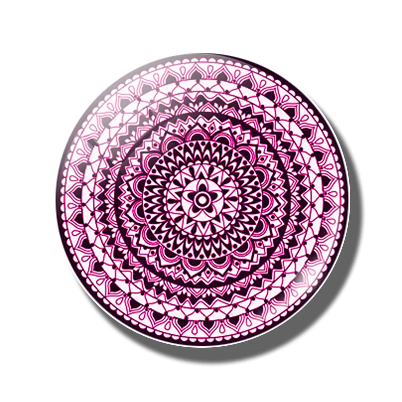 PACK OF 1 Мода Мандала магнит на холодильник 30 мм Стекло Круглый Кабошон декоративный холодильник магнитная наклейка домашняя отделка кухни инструмент - Цвет: PACK OF 1