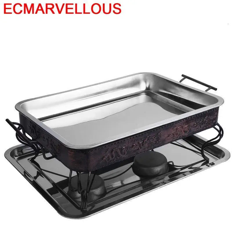 Портативная Паровая барбекю Корейская из углеродного волокна для уличного