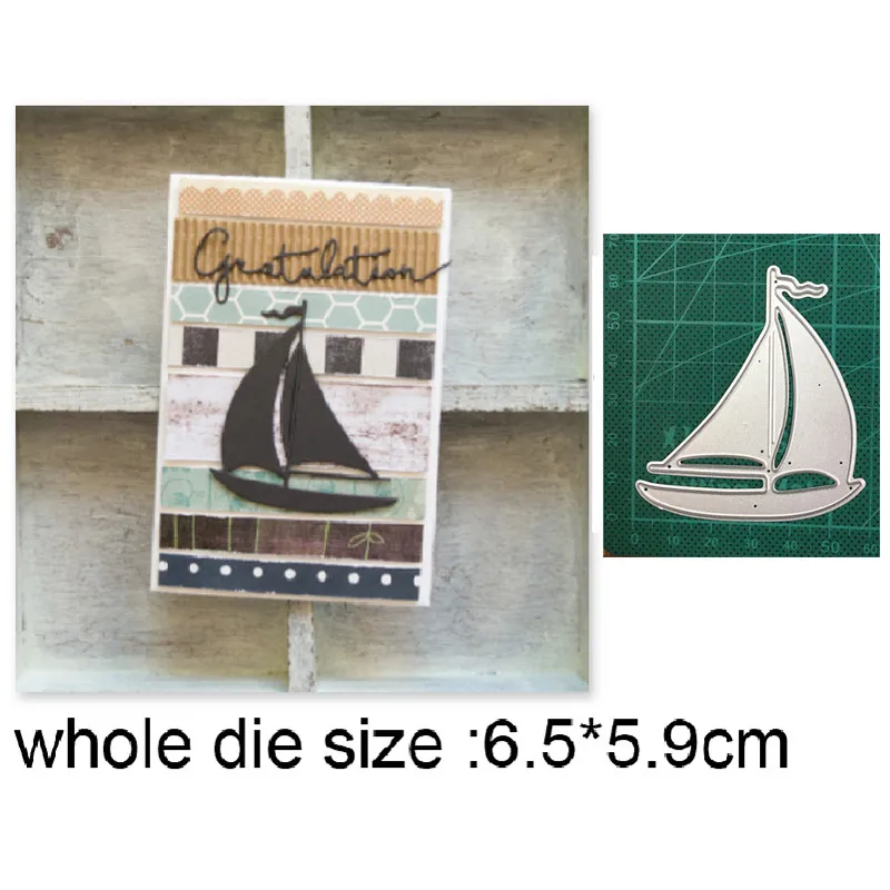 трафареты для декора штампы скрапбукинга 2021 новые металлические парусная лодка