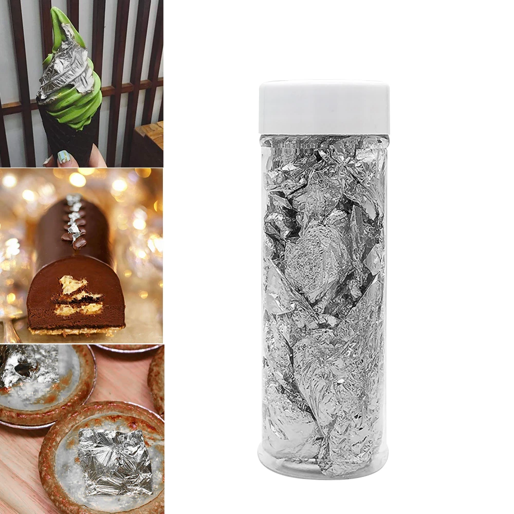 Инструменты для украшения торта съедобные Класс лист из чистого золота Schabin