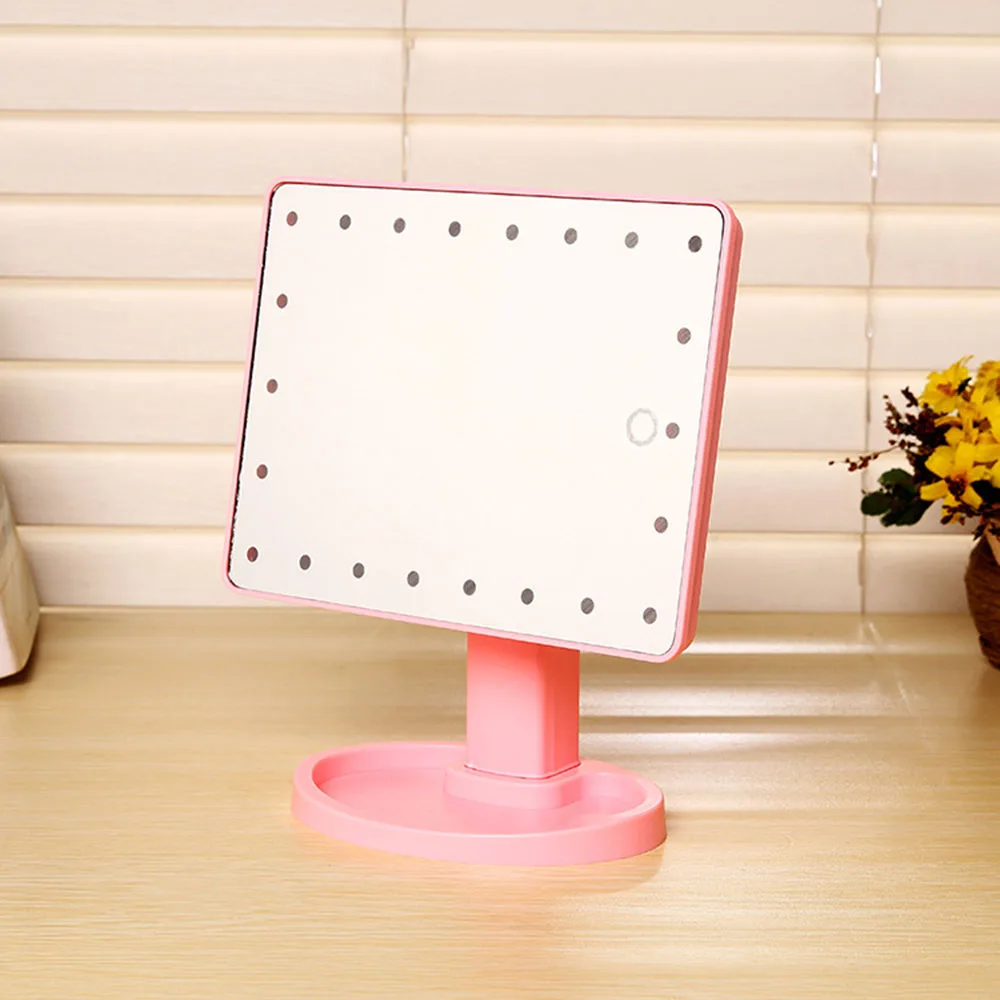 Зеркала для макияжа с регулируемой светодиодной подсветильник кой и сенсорным