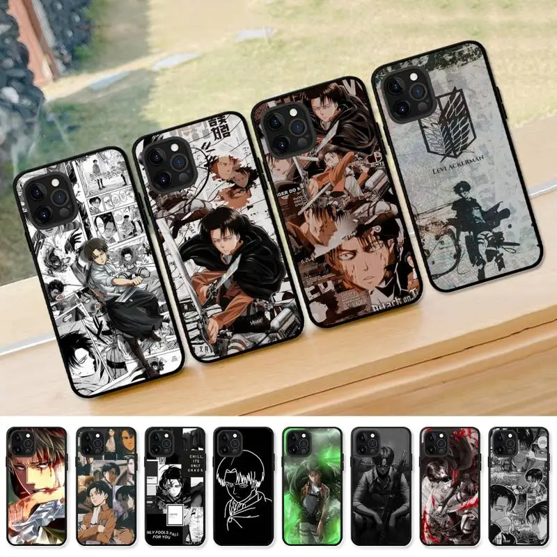 

Levi Ackerman Face Shingeki no Kyojin Anime Phone Case for iPhone 13 12 mini 11 pro Xs max Xr X 8 7 6 6s Plus 5s cover