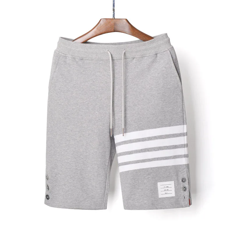 Модные брендовые повседневные мужские летние хлопковые спортивные брюки на